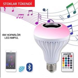 6 WATT HOPARLÖR LED AMPUL - BLUETOOTH KUMANDALI MUSİC AMPUL